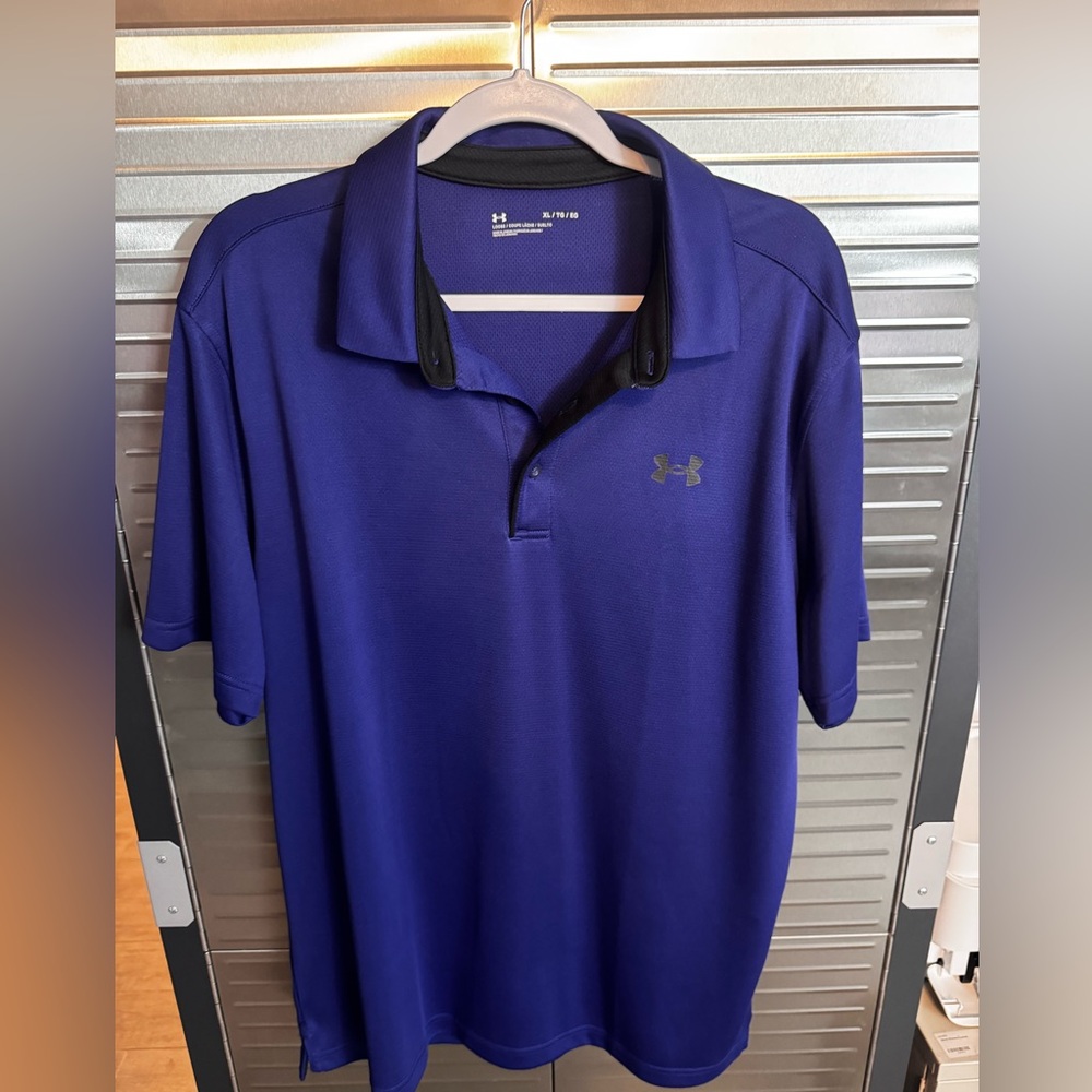 Men’s Under Armour Polo - Royal Purple - Size XL - Like New